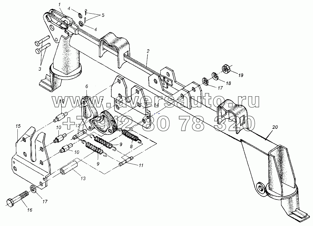 Запорный механизм кабины